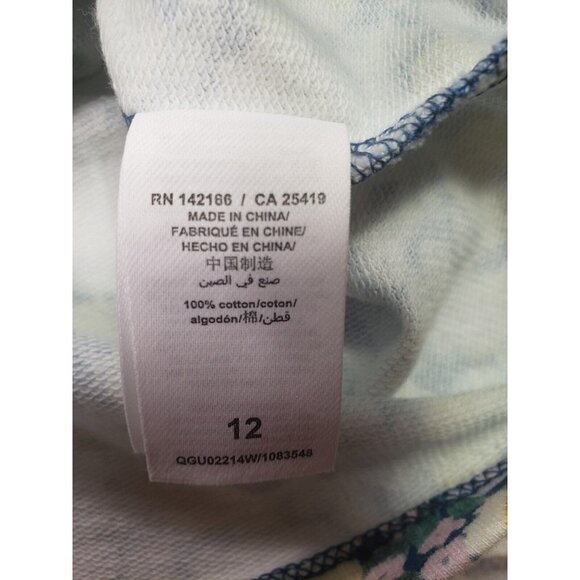Peek Girls Size 12 Floral Print Button Keyhole Back Long-Sleeve Dress - Picture 4 of 6